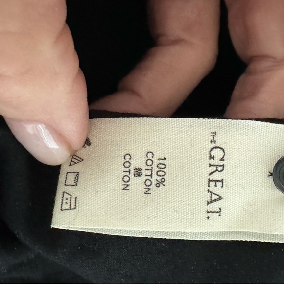 THE GREAT. Black and White Ruffle Blouse - Picture 2 of 4